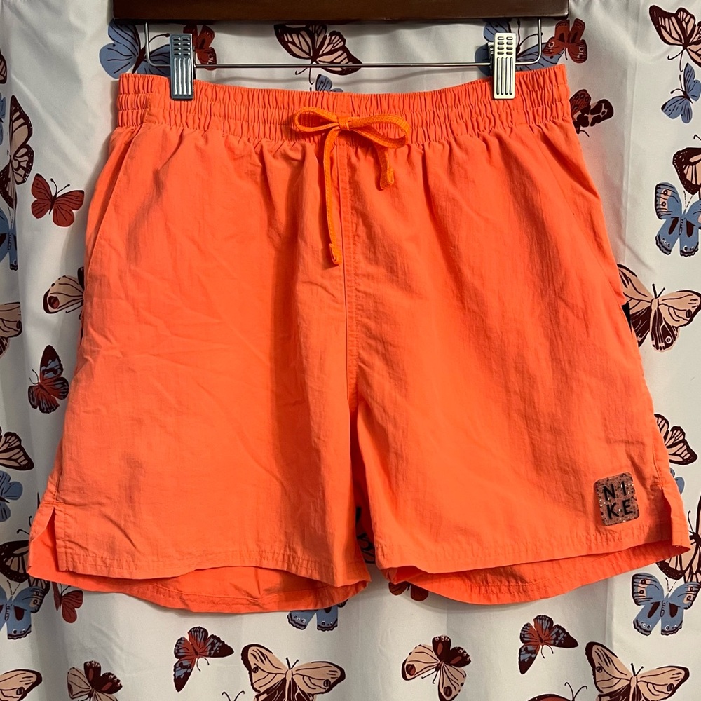 Nike Men's Vibrant Orange Swim Trunks